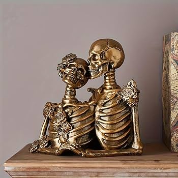 Amazon.co.jp: 【Russelloko】ローズスカルカップルオブジェ 置物 骸骨 Amazon.co.jp: 【Russelloko】ローズスカルカップルオブジェ 置物 骸骨